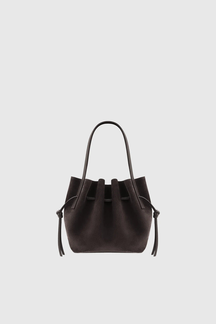 MINI SCALLOP TOTE SUEDE LEATHER