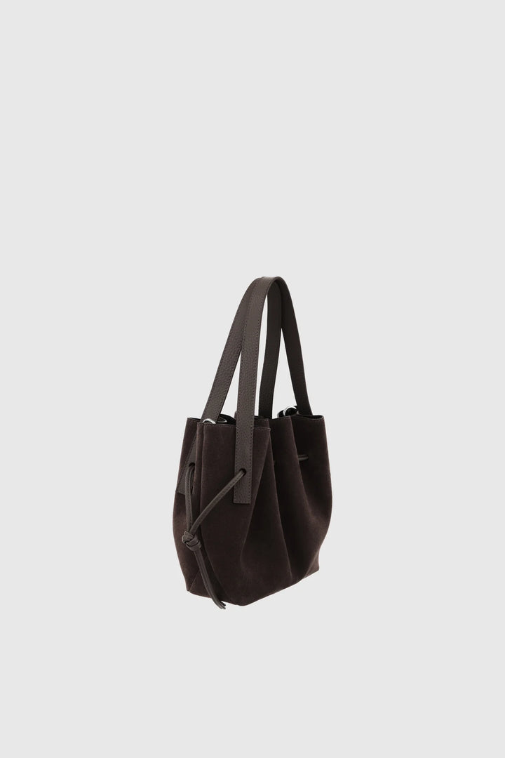 MINI SCALLOP TOTE SUEDE LEATHER