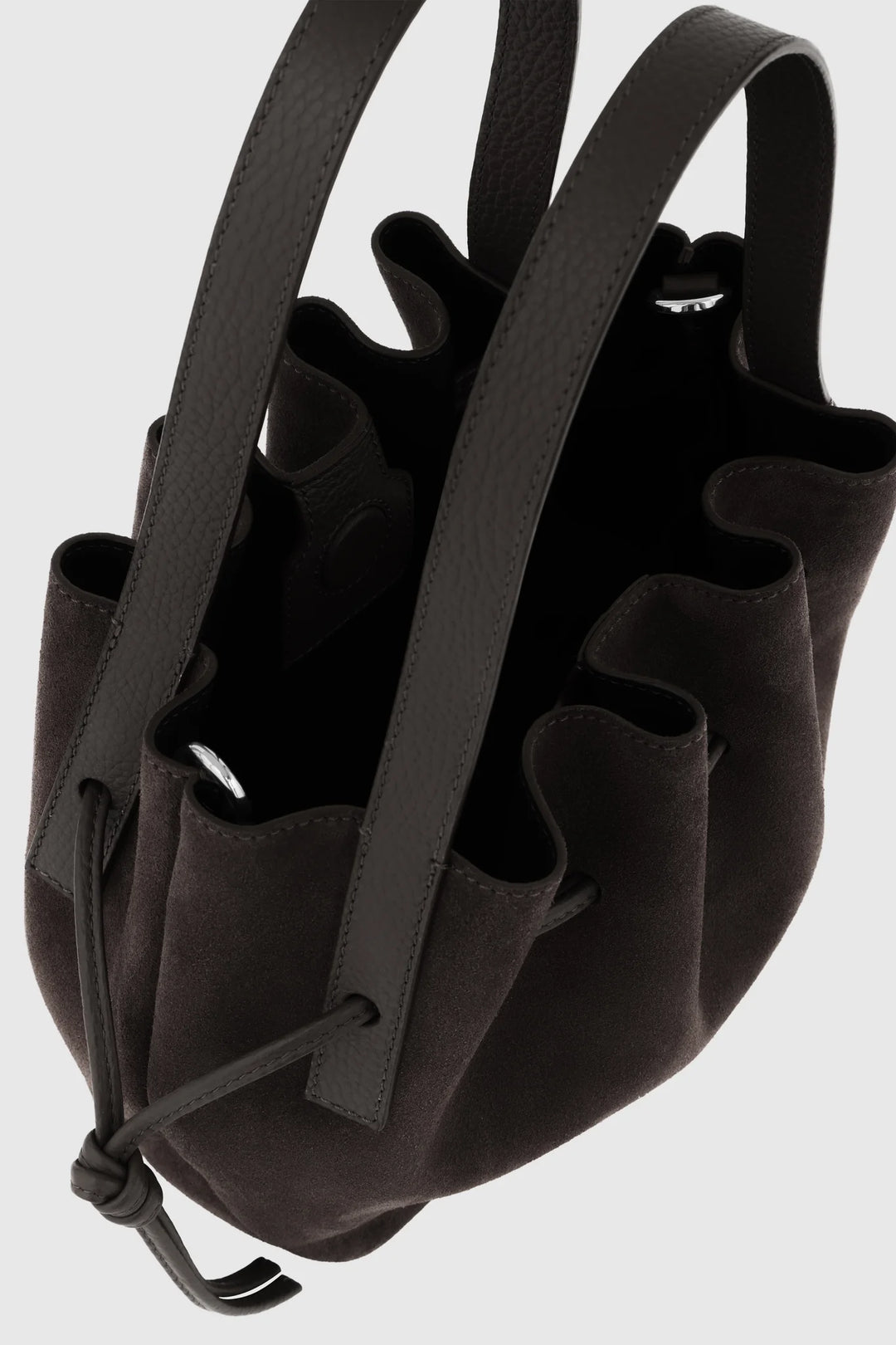 MINI SCALLOP TOTE SUEDE LEATHER