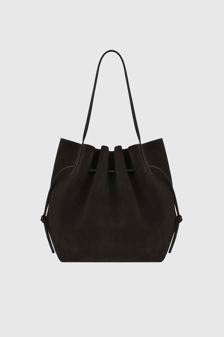 SCALLOP TOTE SUEDE LEATHER
