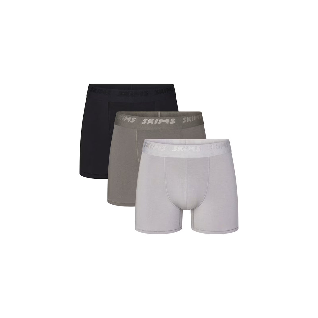 SKIMS STRETCH 3 PACK BOXER BRIEF 3 INCH