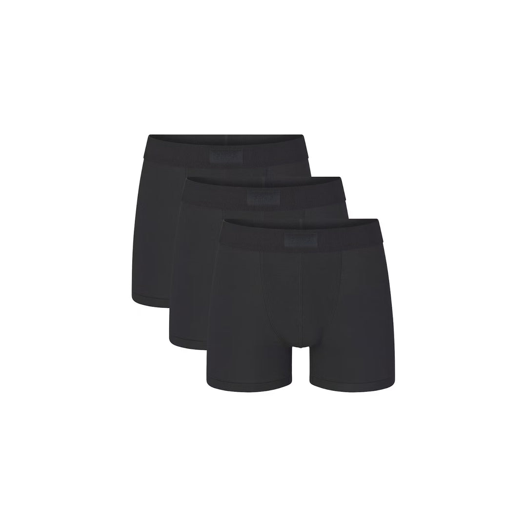 SKIMS COTTON 3 PACK BOXER BRIEF 3 INCH