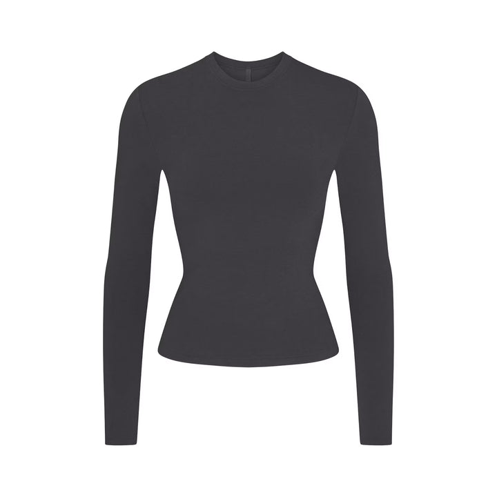 COTTON JERSEY LONG SLEEVE T-SHIRT