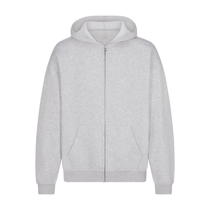 FLEECE LOUNGE RELAXED ZIP UP HOODIE