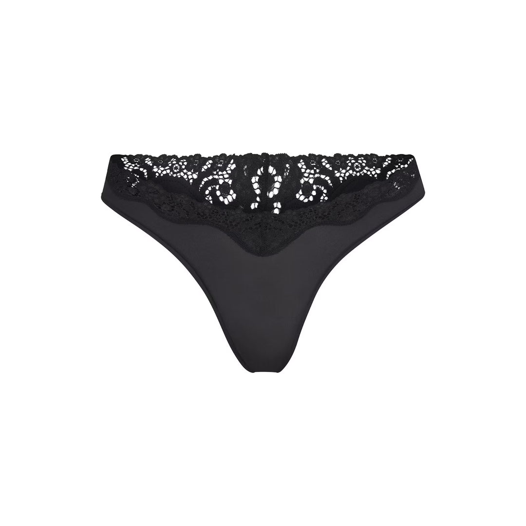 FITS EVERYBODY LACE DIPPED THONG