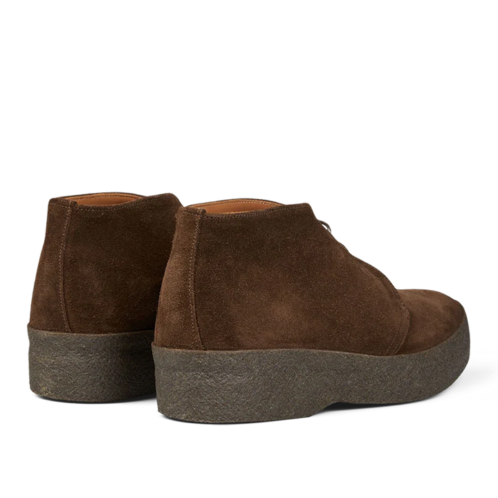 HIGH TOP DARK BROWN SUEDE CHUKKA BOOT