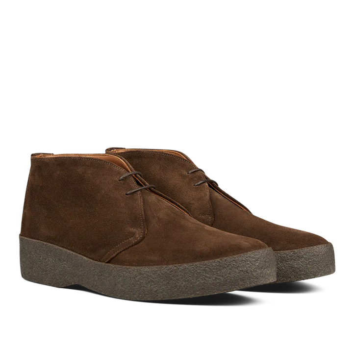 HIGH TOP DARK BROWN SUEDE CHUKKA BOOT