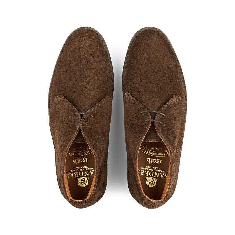 HIGH TOP DARK BROWN SUEDE CHUKKA BOOT