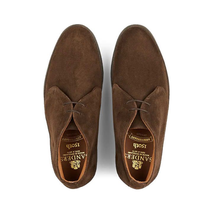 HIGH TOP DARK BROWN SUEDE CHUKKA BOOT