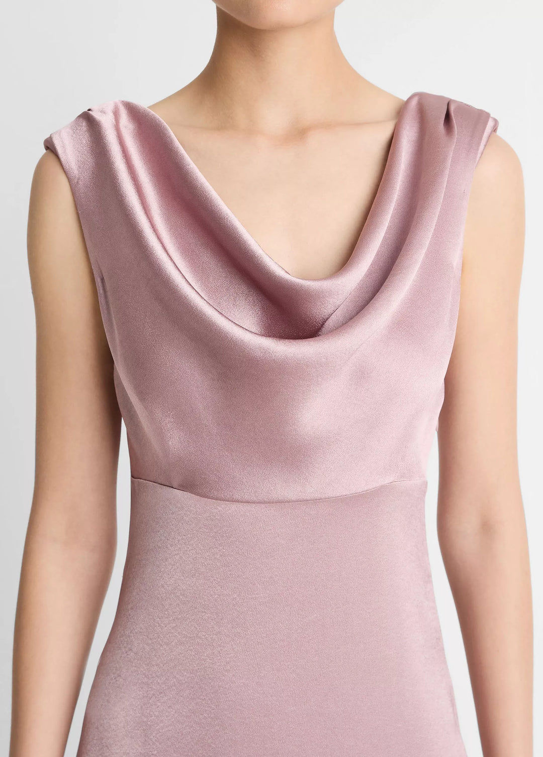 DRAPED COWL MAXI DRESS