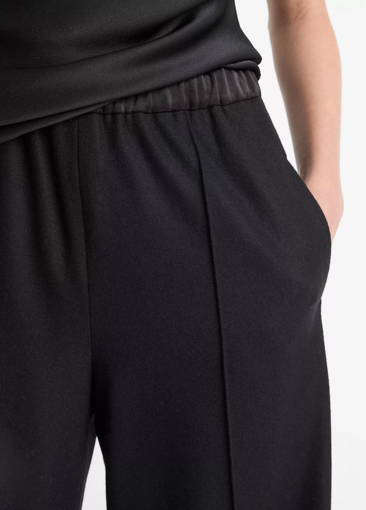 MID RISE SATIN COMBO PULL ON PANT