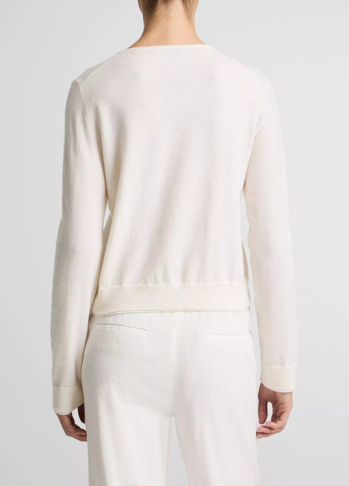 SCALLOP TRIM CARDI