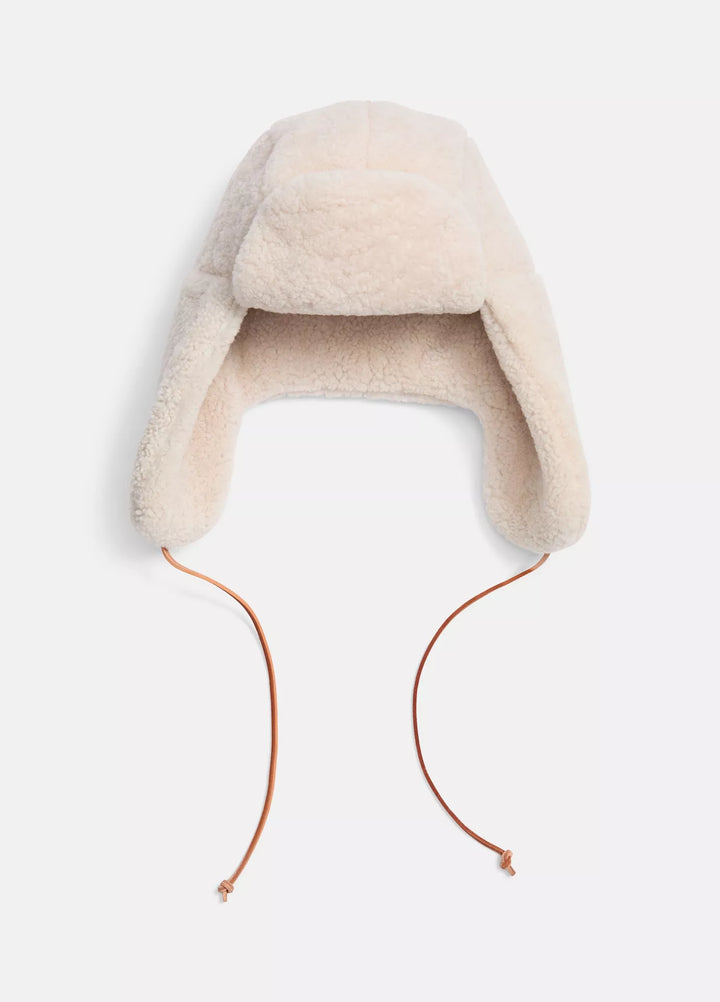 VINCE SHEARLING BOMBER HAT