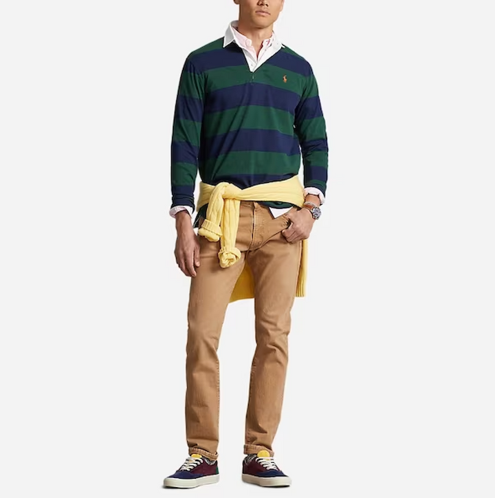 POLO RALPH LAUREN LS RUGBY M3-LONG SLEEVE-KNIT