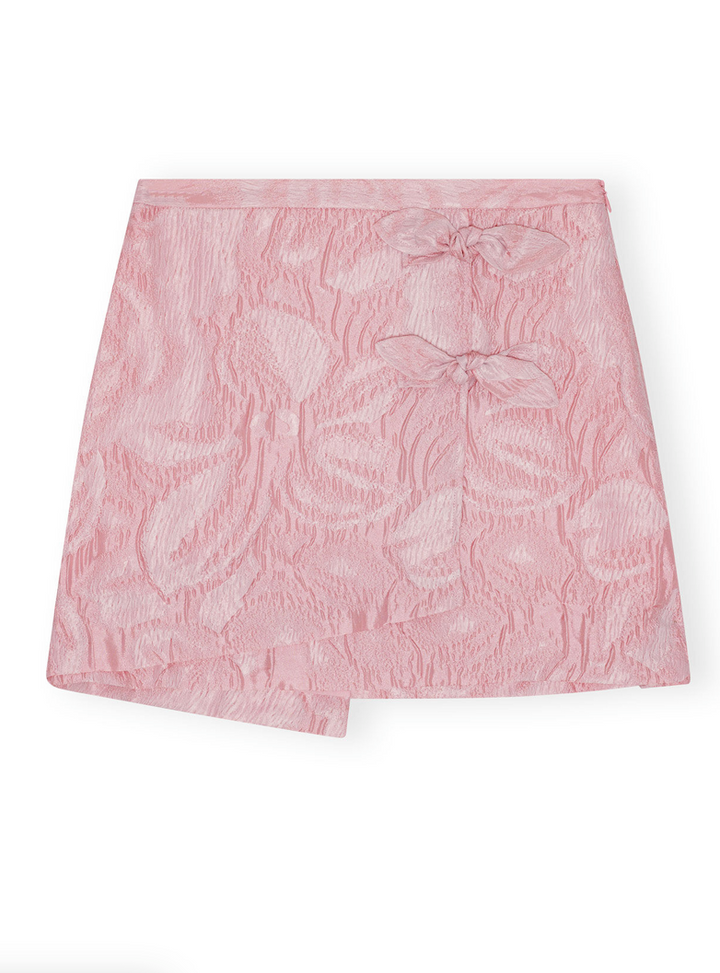 GANNI Textured Cloqué Mini Skirt