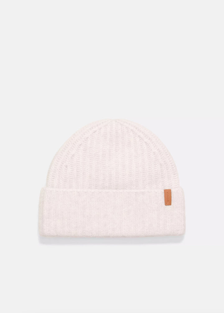 VINCE BOILED CASHMERE CHUNKY HALF KNIT HAT