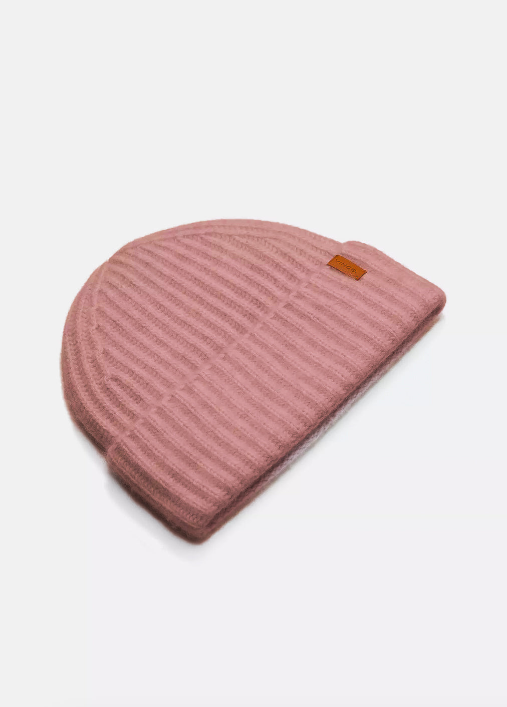 VINCE BOILED CASHMERE CHUNKY HALF KNIT HAT