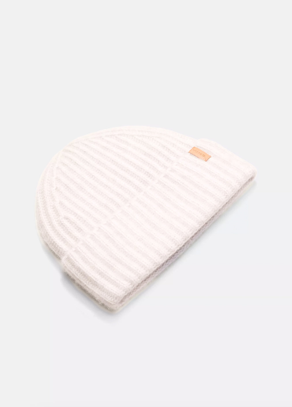 VINCE BOILED CASHMERE CHUNKY HALF KNIT HAT