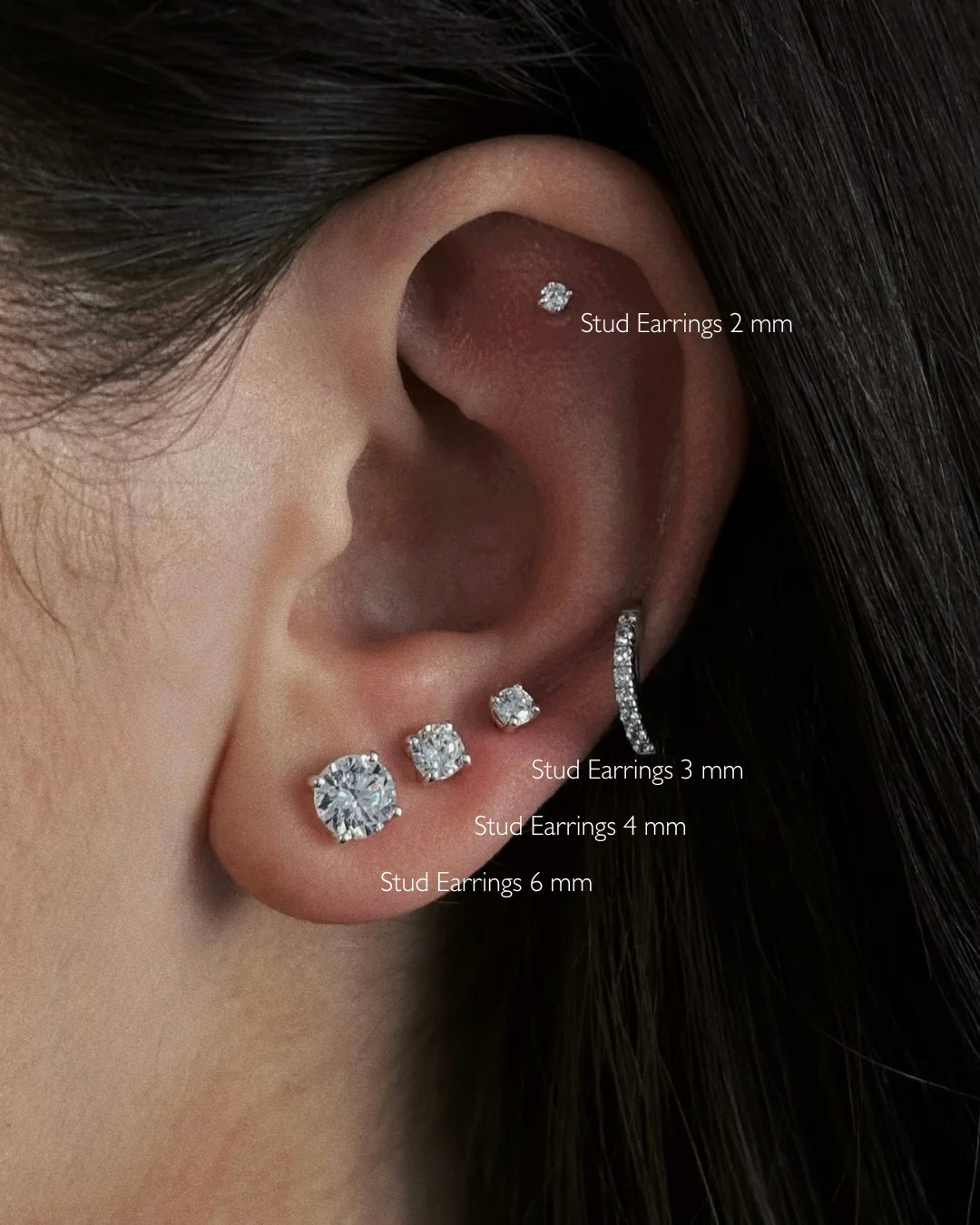 Studs Earrings 6MM