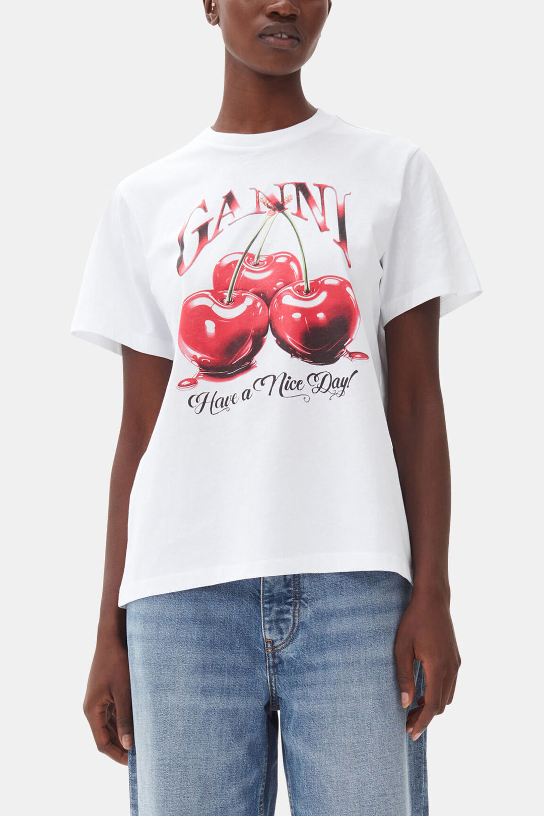 Basic cotton jersey cherry with caviar