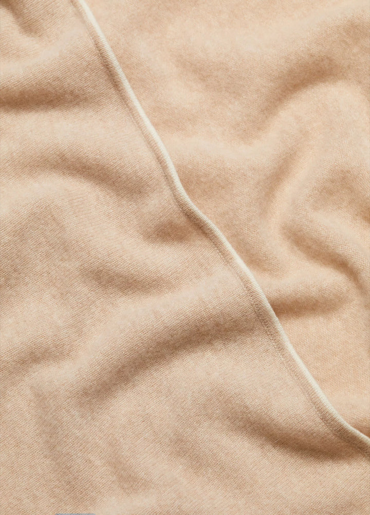 VINCE CASHMERE TIPPED JERSEY KNIT CAPE WITH POCKETS