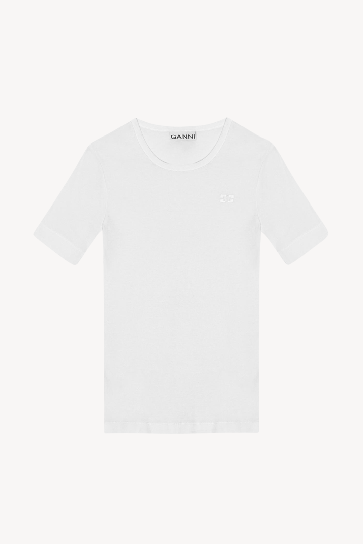 Soft Cotton Rib Short Sleeve T-Shirt