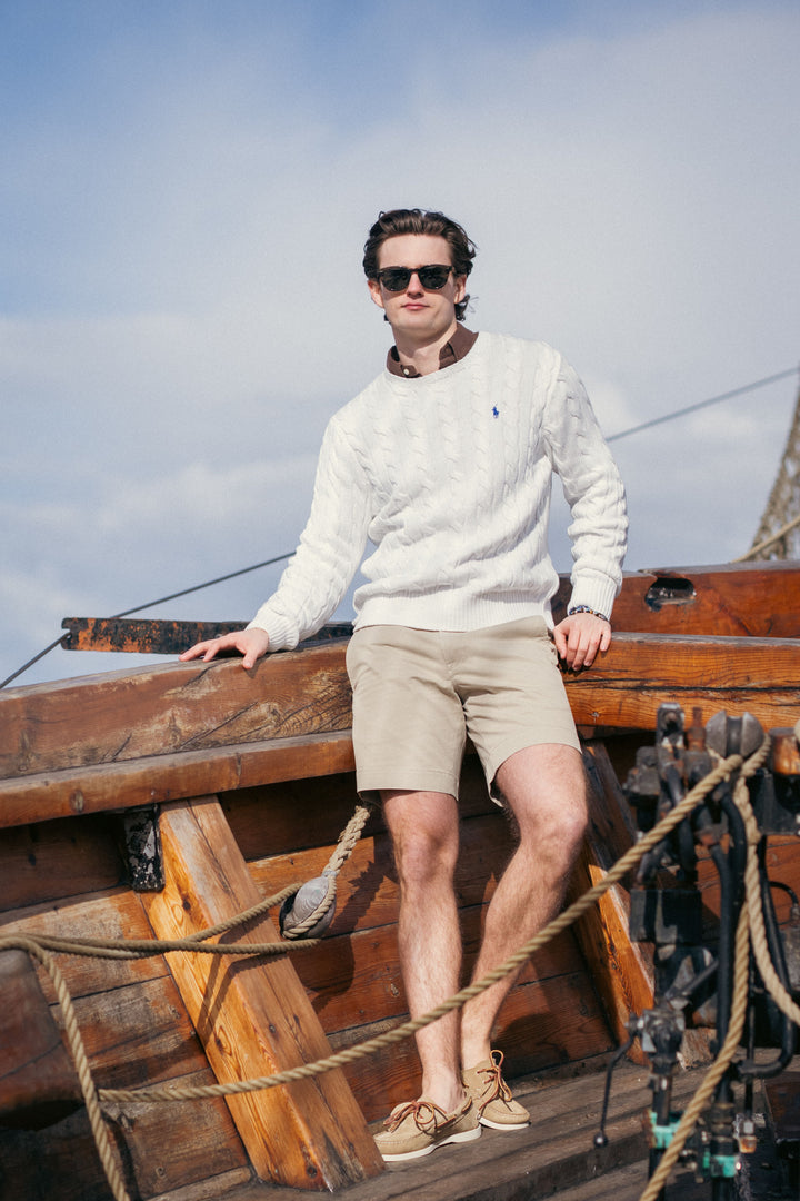 Cable-Knit Cotton Jumper