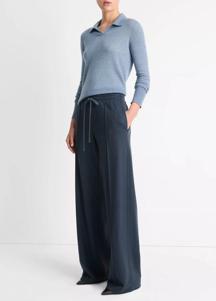 VINCE MID RISE DRAWSTRING PULL ON PANT