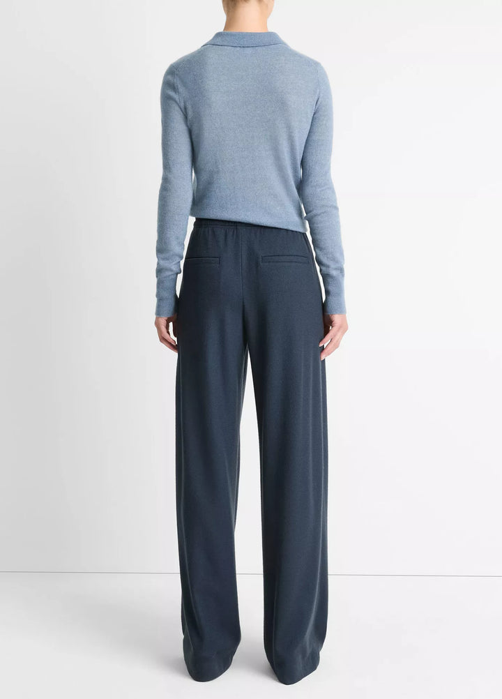 VINCE MID RISE DRAWSTRING PULL ON PANT