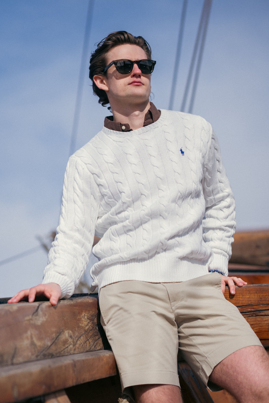 Cable-Knit Cotton Jumper