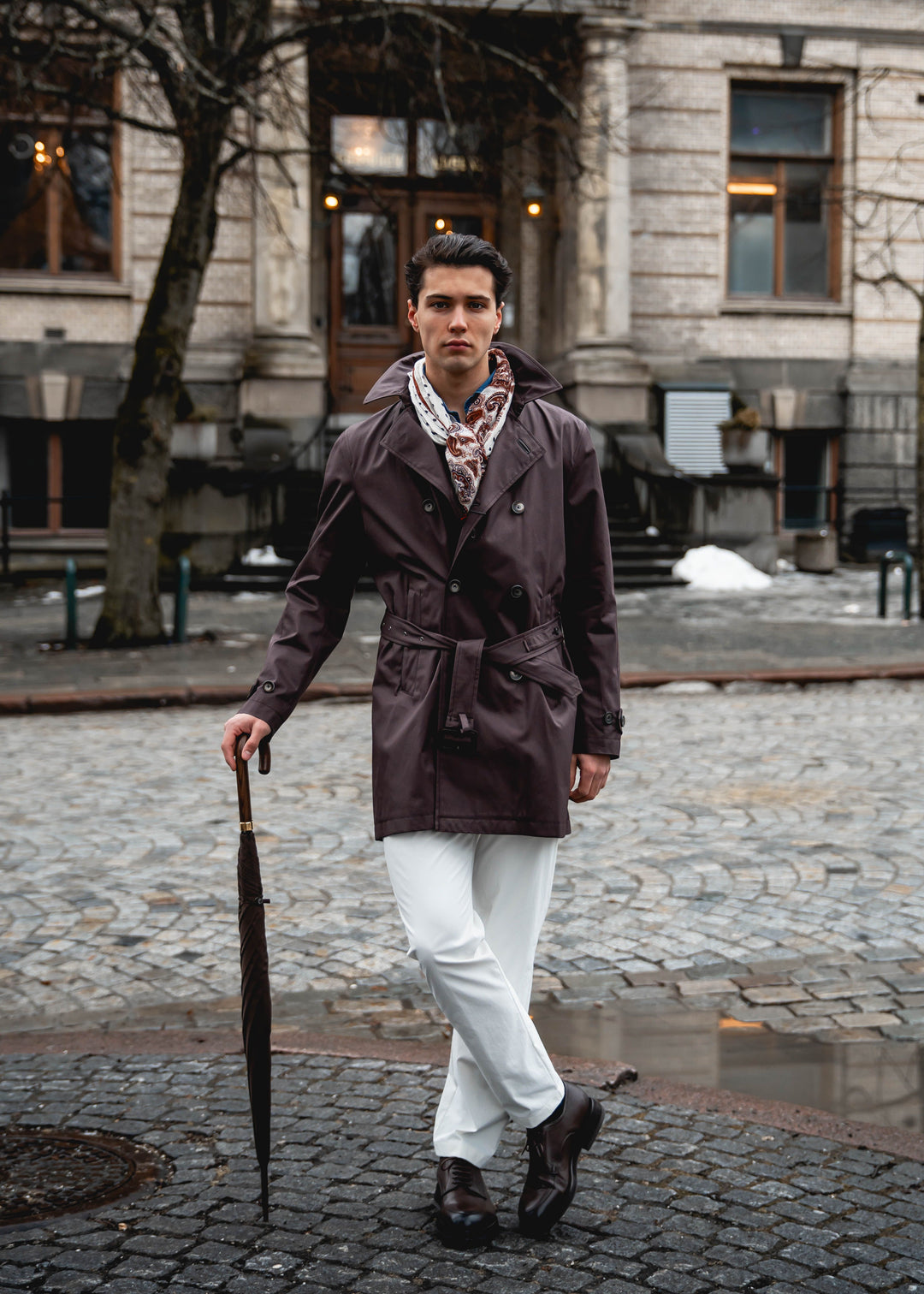 Men`s Woven Raincoat