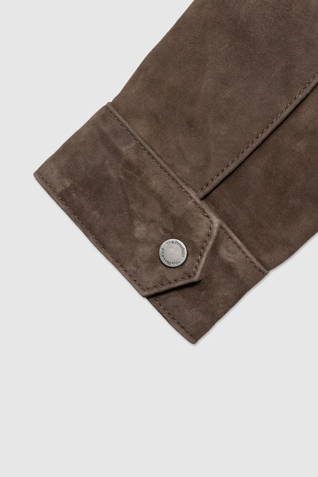 SUEDE ZIP JACKET