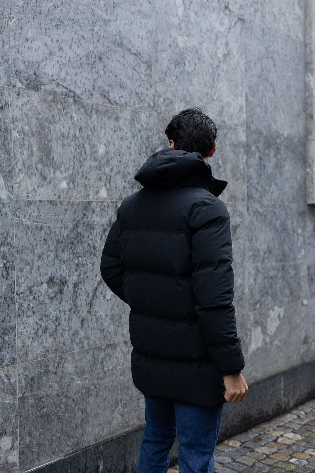 Men`s Woven Half Coat