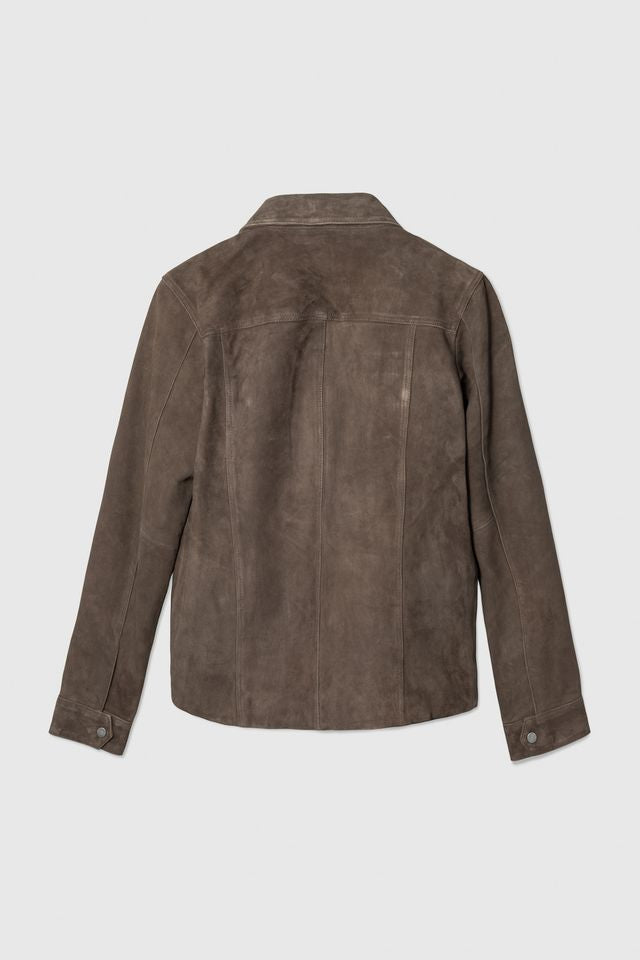 SUEDE ZIP JACKET