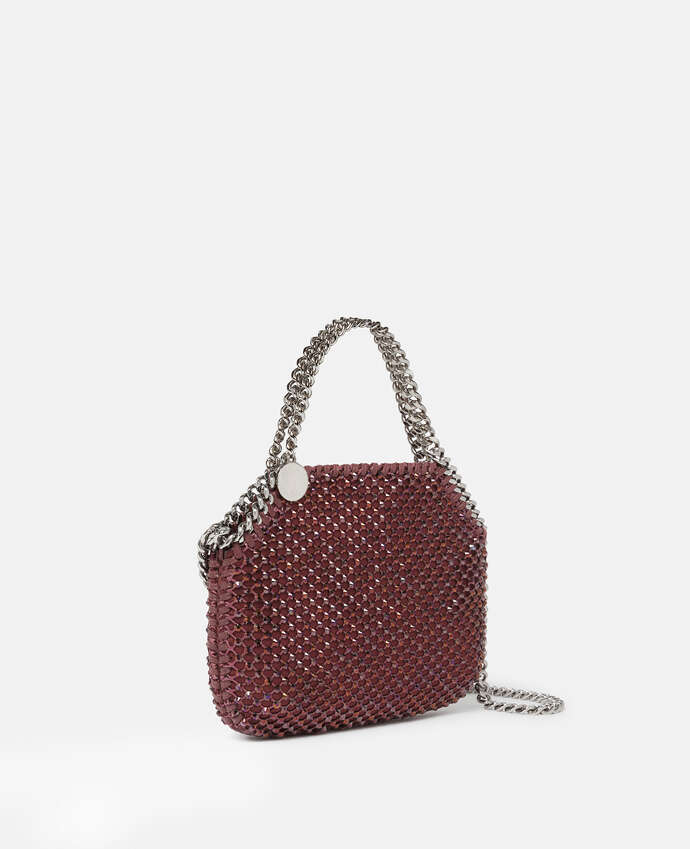 STELLA MCCARTNEY MINI SHOULDER BAG ECO CRYSTALS & MESH
