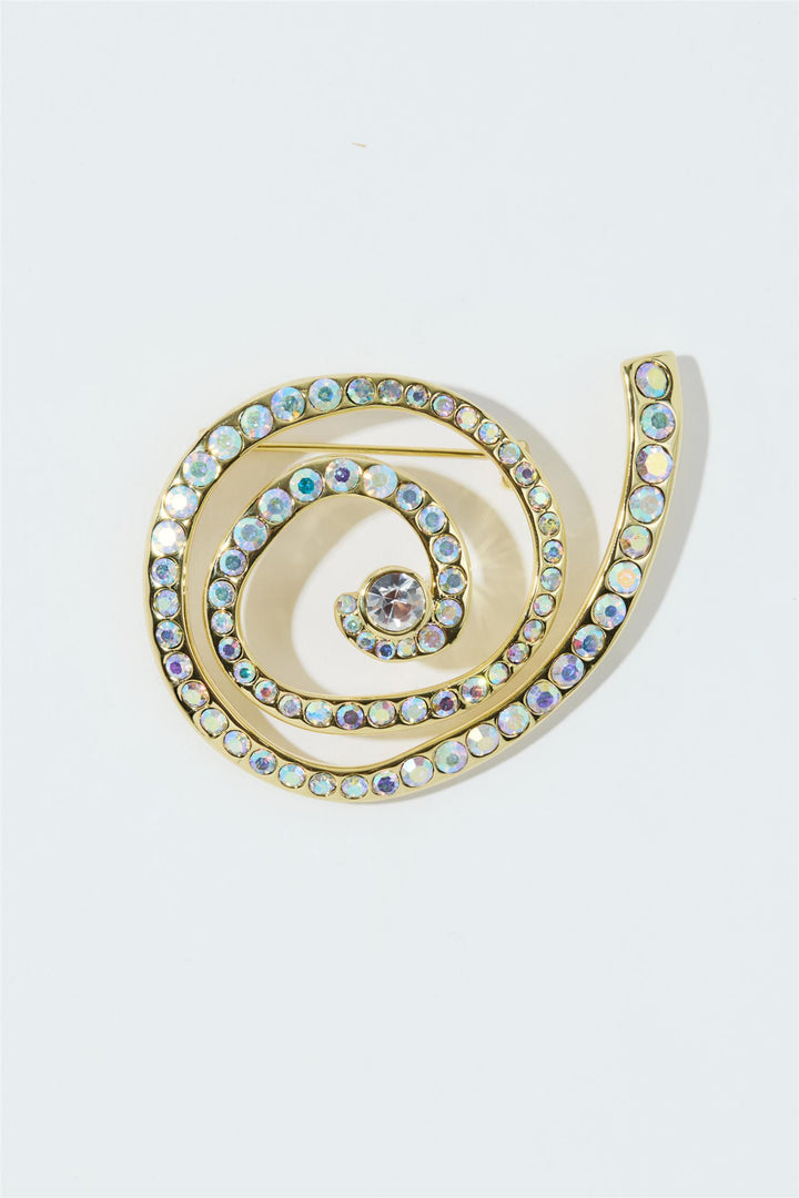 DIAMOND DAHLIA BROOCH