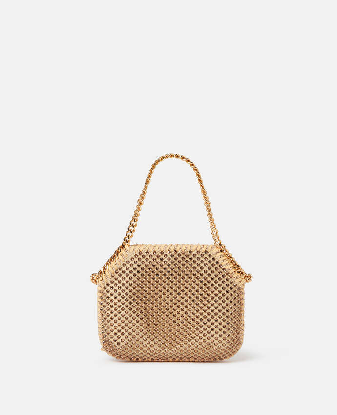 STELLA MCCARTNEY MINI SHOULDER BAG ECO CRYSTALS & MESH