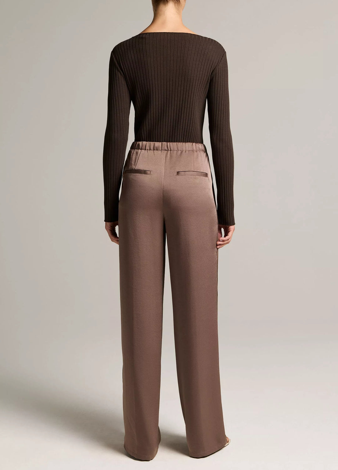 MID WAIST SHINE CREPE PULL ON