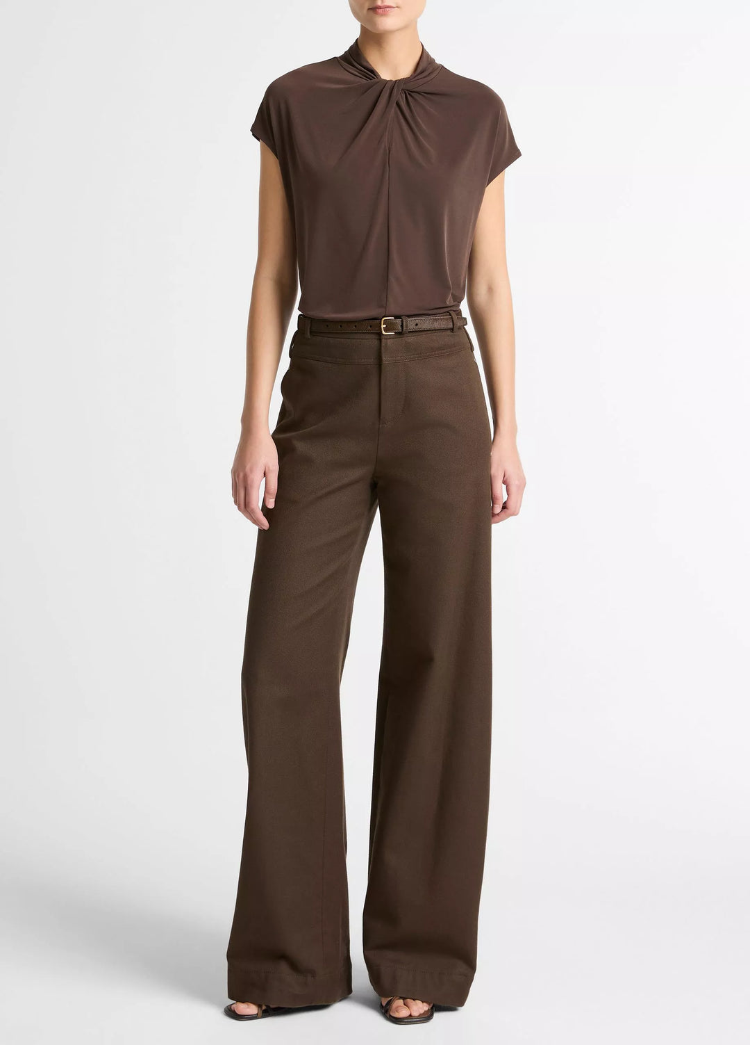 CAP SLV TWIST NK TOP