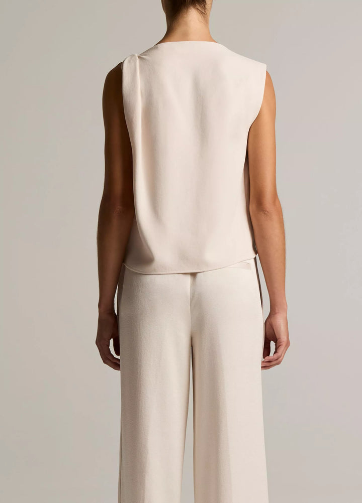 DRAPED SHOULDER SLVLS TOP