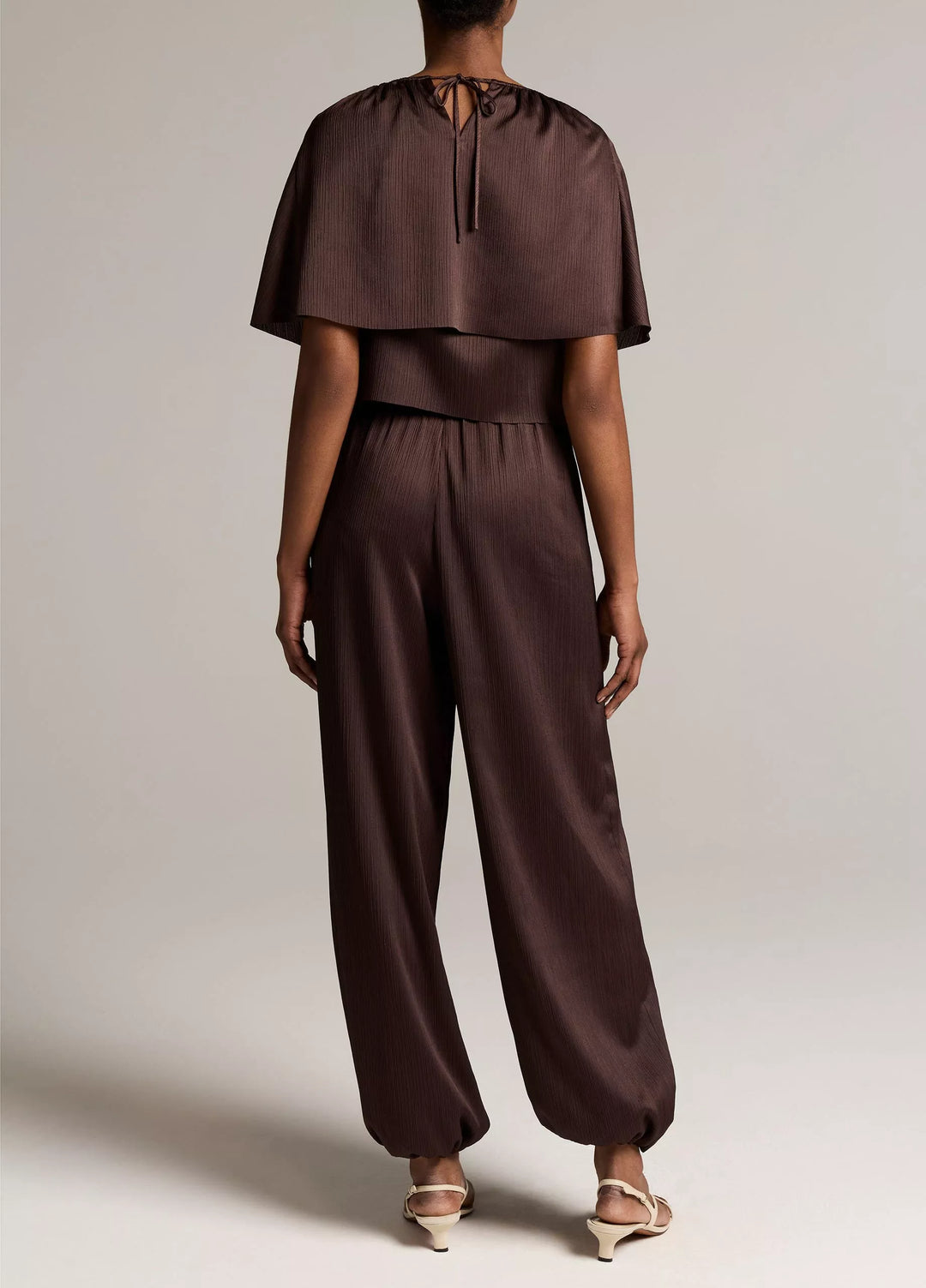 MID WAIST PLISSE CRINKLE PANT