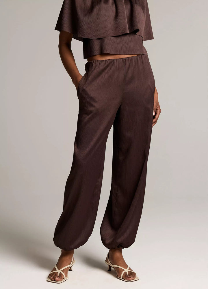 MID WAIST PLISSE CRINKLE PANT