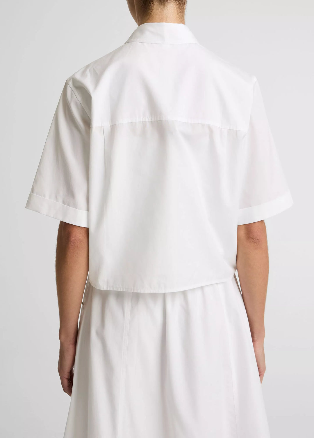 SCALLOP DETAIL S/S SHIRT