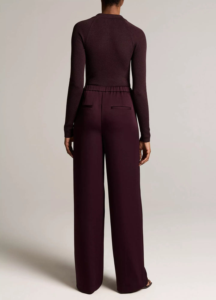 MID RISE TAILORED TRIACETATE DRAWSTRING