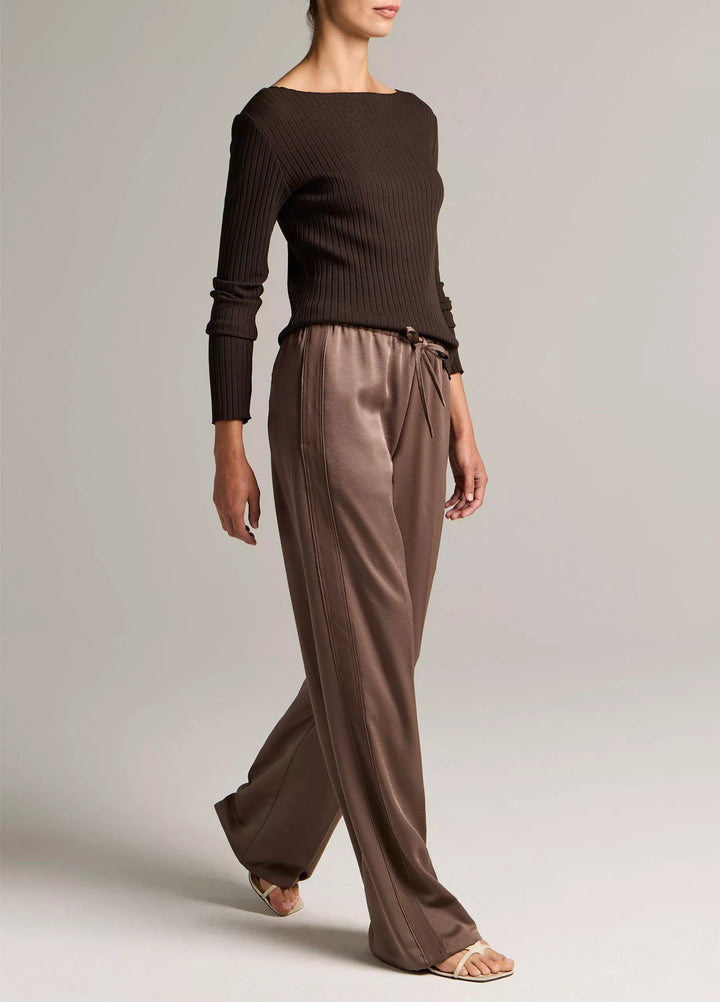 MID WAIST SHINE CREPE PULL ON