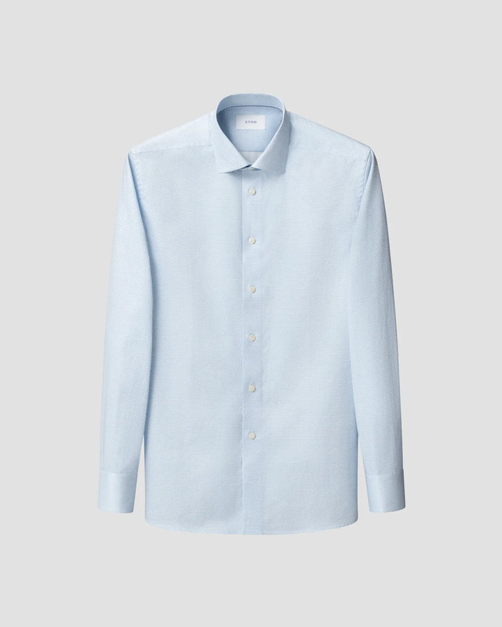 Contemporary Geometric Signature Twill Shirt