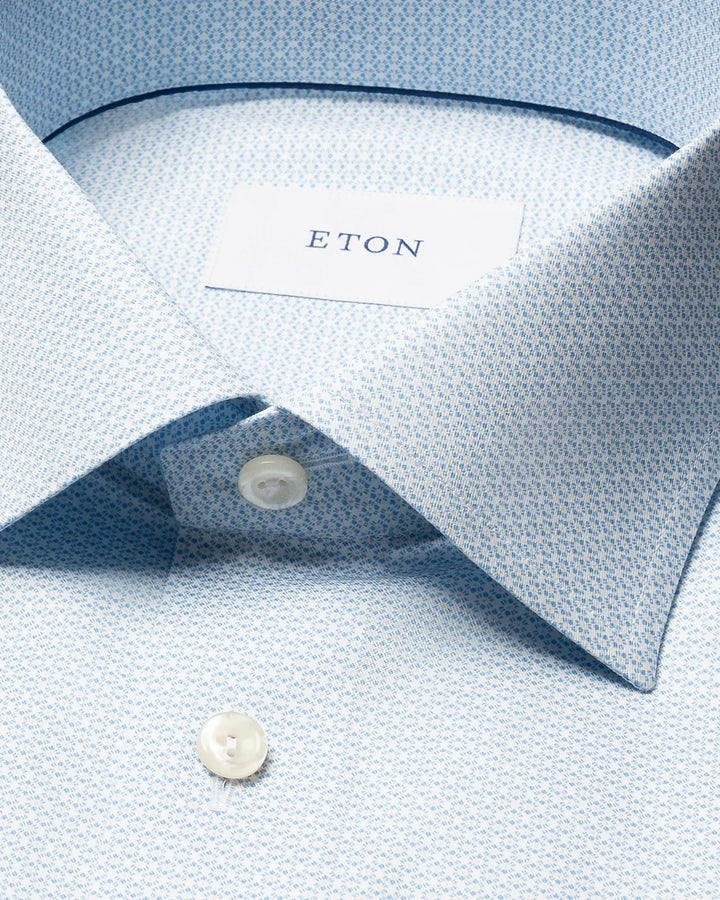 Contemporary Geometric Signature Twill Shirt