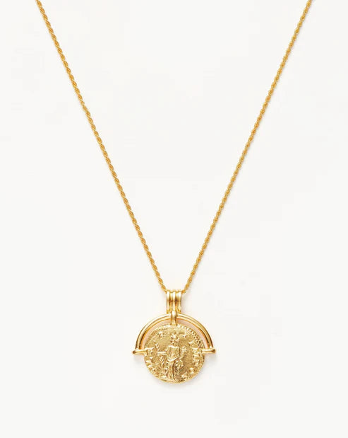 LUCY WILLIAMS ROMAN ARC COIN NECKLACE