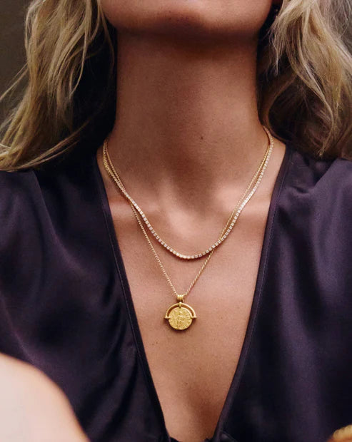LUCY WILLIAMS ROMAN ARC COIN NECKLACE