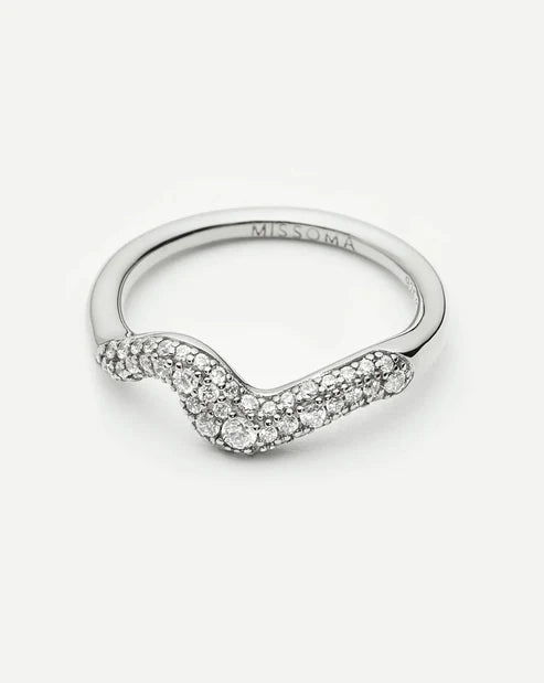 MOLTEN SNOW STACKING RING